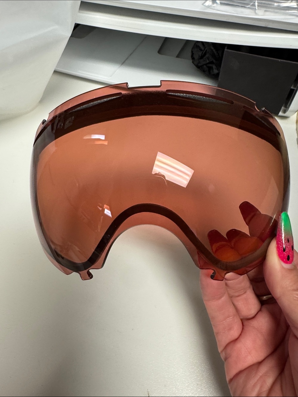 Brand new Oakley replacement lense for Canopy snow goggle in Rose - Picture 2 of 4